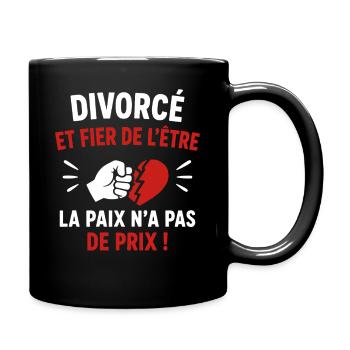 Divorcé et Fier d'Être - Mug uni - noir - Droite