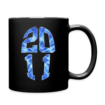 15 JAHRE ALT 2011 15. GEBURTSTAG - Tasse einfarbig - Schwarz - Rechts