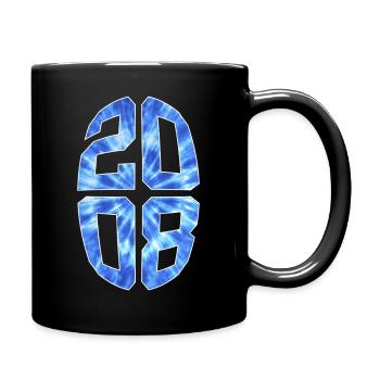 18 JAHRE ALT 2008 18. GEBURTSTAG - Tasse einfarbig - Schwarz - Rechts