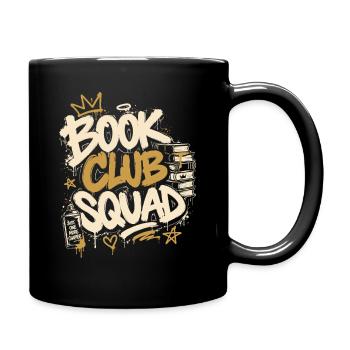 Buchclub Squad Graffiti - Tasse einfarbig - Schwarz - Rechts