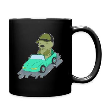 Raupe Auto - Tasse einfarbig - Schwarz - Rechts