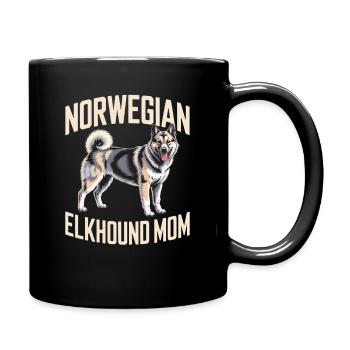 Norvégischer Elchhund Mom Norwegian Elkhound - Mug uni - noir - Droite