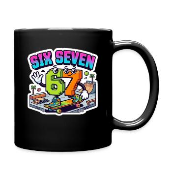 SixSeven Skate Neon - Mug uni - noir - Droite