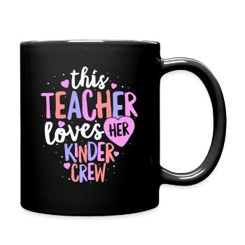 Diese Lehrerin liebt ihr Kinderteam - Tasse einfarbig - Schwarz - Rechts