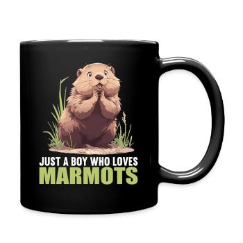 Murmeltiere Murmeltier - Tasse einfarbig - Schwarz - Rechts