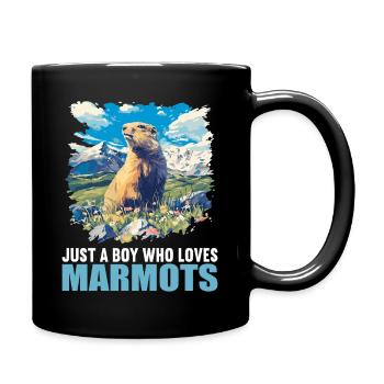 Marmottes Marmotte - Mug uni - noir - Droite