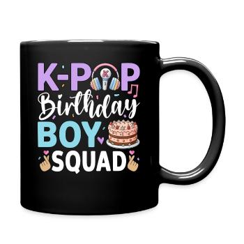K-Pop Birthday Boy Squad - Full Colour Mug - black - Right