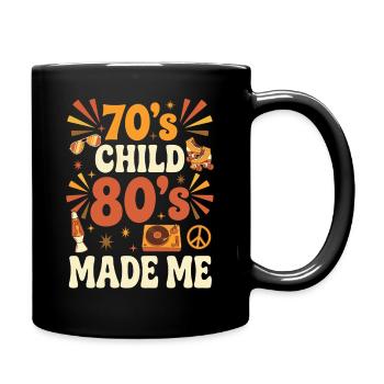 Enfant des années 70 Les années 80 m’ont rendu rétro vintage - Mug uni - noir - Droite