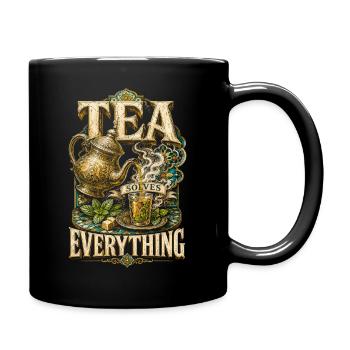 Le thé marocain au Maroc résout tout - Mug uni - noir - Droite