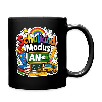 Schulkind 2026 Einschulung 2026 Schulanfang - Tasse einfarbig - Schwarz - Rechts