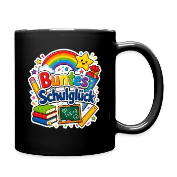 Schulkind 2026 Einschulung 2026 Schulanfang - Tasse einfarbig - Schwarz - Rechts