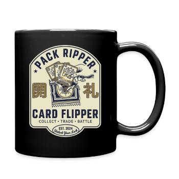 Pack Ripper Kartenflipper Sammle Handelskampf-Crew - Tasse einfarbig - Schwarz - Rechts