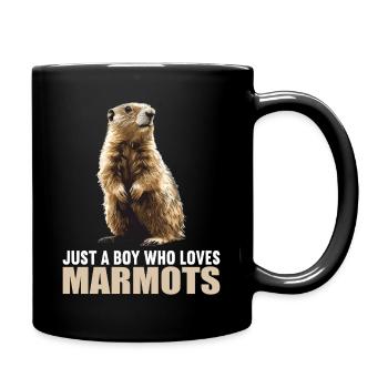Marmottes Marmotte - Mug uni - noir - Droite