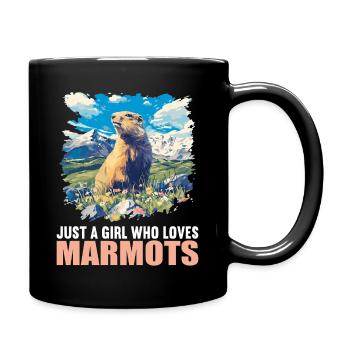 Marmottes Marmotte - Mug uni - noir - Droite