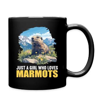 Marmottes Marmotte - Mug uni - noir - Droite