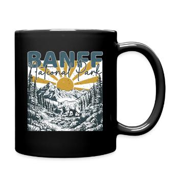 Vintage du parc national de Banff Canada - Mug uni - noir - Droite
