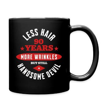Le Beau Diable de 90 ans - Mug uni - noir - Droite