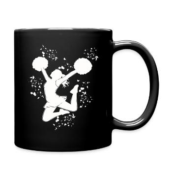 Cheerleader Cheer Mom Cheerleading - Tasse einfarbig - Schwarz - Rechts