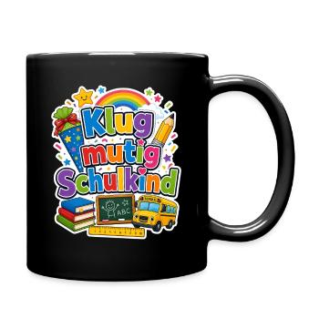 Schulkind 2026 Einschulung 2026 Schulanfang - Tasse einfarbig - Schwarz - Rechts