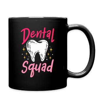 Zahnärztliche Truppe - Tasse einfarbig - Schwarz - Rechts