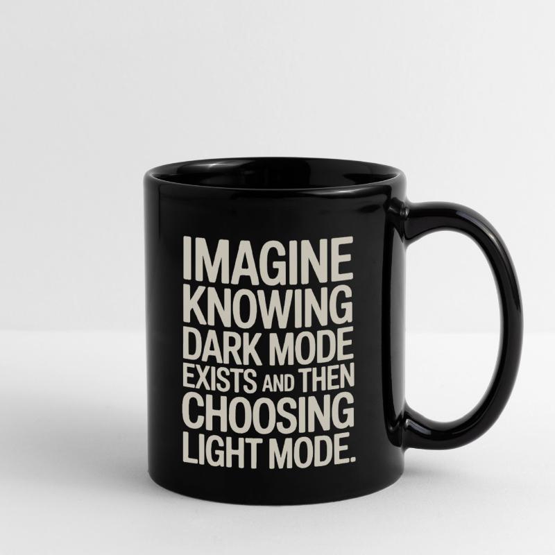 Le mode sombre existe Programmeur IT Nerd Coder Office Mug uni