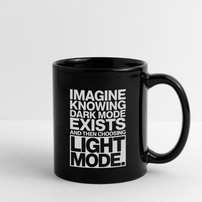 Le mode sombre existe Programmeur IT Nerd Coder Office Mug uni
