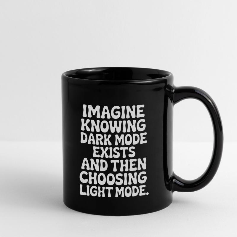 Le mode sombre existe Programmeur IT Nerd Coder Office Mug uni