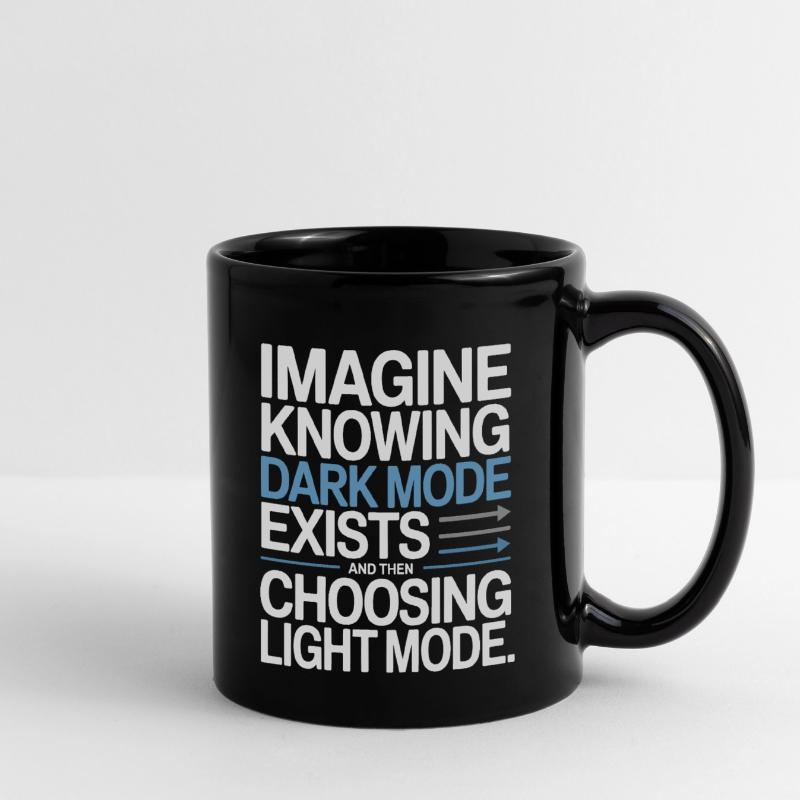 Le mode sombre existe Programmeur IT Nerd Coder Office Mug uni