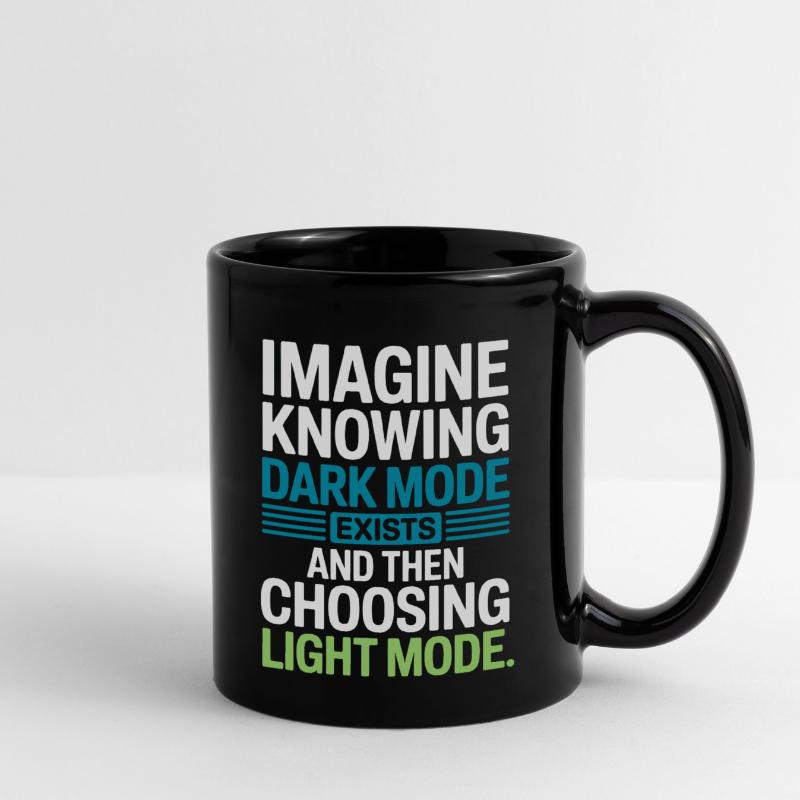 Le mode sombre existe Programmeur IT Nerd Coder Office Mug uni