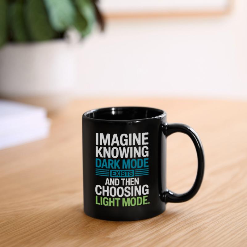Le mode sombre existe Programmeur IT Nerd Coder Office Mug uni