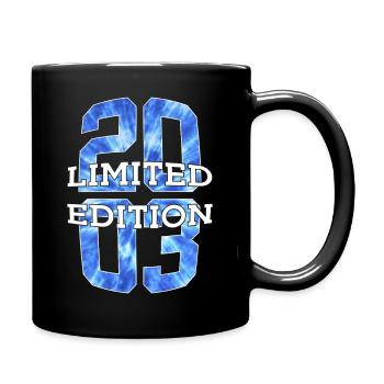 LIMITED EDITION 2003 23 JAHRE 23. GEBURTSTAG - Tasse einfarbig - Schwarz - Rechts