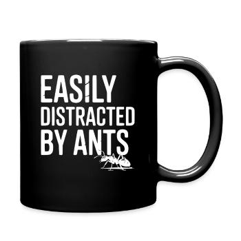 Easily Distracted by Ants - Full Colour Mug - black - Right