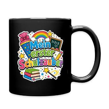 Schulkind 2026 Einschulung 2026 Schulanfang - Tasse einfarbig - Schwarz - Rechts