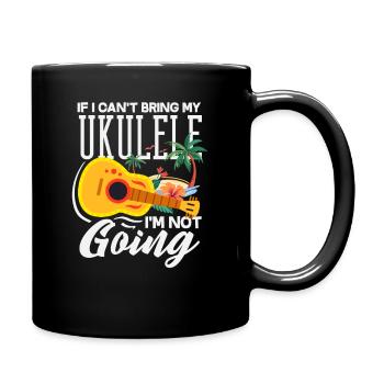Si je ne peux pas prendre mon ukulélé, je ne prends pas le Musiker - Mug uni - noir - Droite