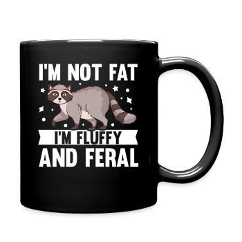 Trash Panda Raccoon - Full Colour Mug - black - Right