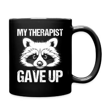 Trash Panda Raccoon - Full Colour Mug - black - Right