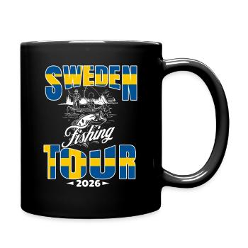 Schweden Angeltour 2026 Shirt - Tasse einfarbig - Schwarz - Rechts