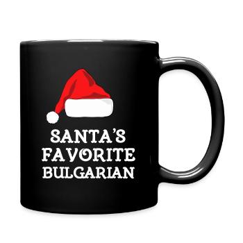 Santa's Favorite Bulgarian - Full Colour Mug - black - Right