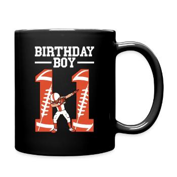 Garçon Anniversaire 11 Héros du football - Mug uni - noir - Droite