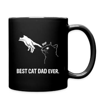 Best Cat Dad Ever - Full Colour Mug - black - Right