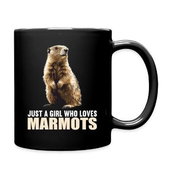 Marmottes Marmotte - Mug uni - noir - Droite