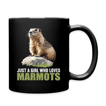 Marmottes Marmotte - Mug uni - noir - Droite