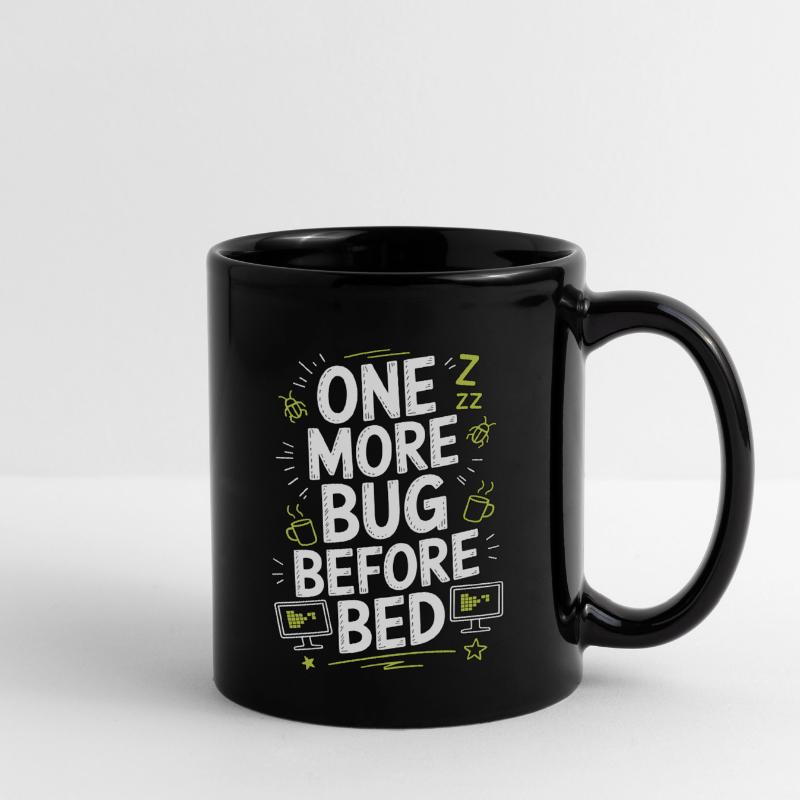Game Developer One More Bug Before Game Programmer Tasse einfarbig