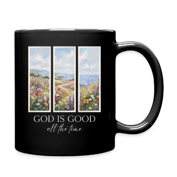 Gott ist immer gut Christ - Tasse einfarbig - Schwarz - Rechts