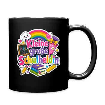 Schulkind 2026 Einschulung 2026 Schulanfang - Tasse einfarbig - Schwarz - Rechts