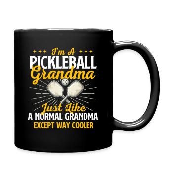 Pickleball-Großmutter Viel Cooler - Tasse einfarbig - Schwarz - Rechts