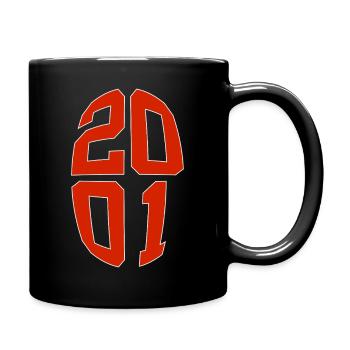25 YEARS OLD 2001 25TH BIRTHDAY - Full Colour Mug - black - Right