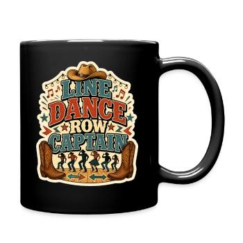 LINE DANCE ROW CAPTAIN - Tasse einfarbig - Schwarz - Rechts