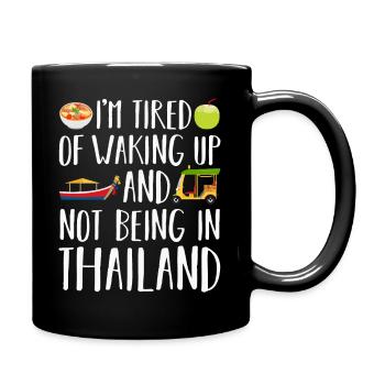 Thailand - Tasse einfarbig - Schwarz - Rechts