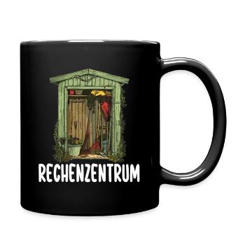 Schrebergarten Gärtner Rechenzentrum Gartenfreunde - Tasse einfarbig - Schwarz - Rechts